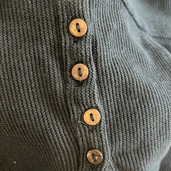 Free People Beach Marie Tank Button Down Corset Tank Black Small New NWOT - Picture 12 of 12